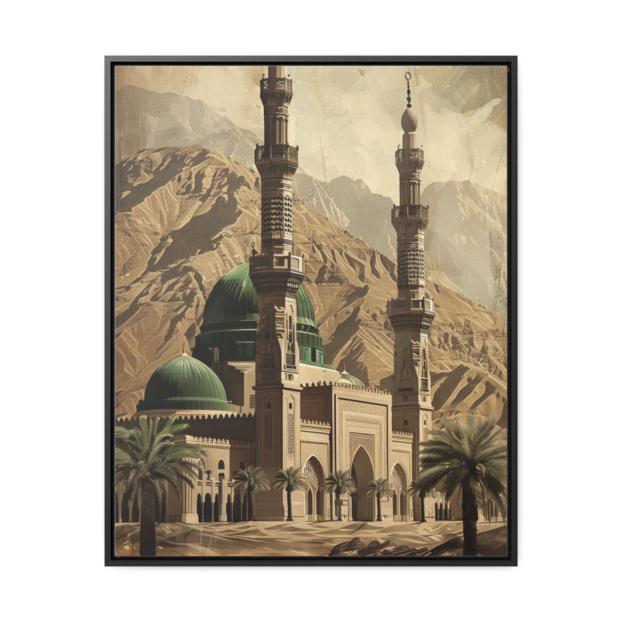 Madinah Mount Uhud Prophets Mosque Vintage